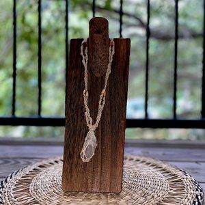 Hemp and Quartz necklace
